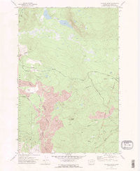 Glaciate Butte Washington Historical topographic map, 1:24000 scale, 7.5 X 7.5 Minute, Year 1970