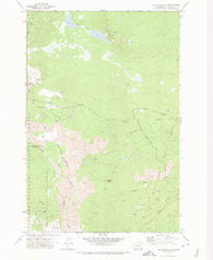 Glaciate Butte Washington Historical topographic map, 1:24000 scale, 7.5 X 7.5 Minute, Year 1970