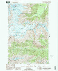 Glacier Peak East Washington Historical topographic map, 1:24000 scale, 7.5 X 7.5 Minute, Year 1988