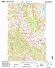 Glacier Peak West Washington Historical topographic map, 1:24000 scale, 7.5 X 7.5 Minute, Year 1999
