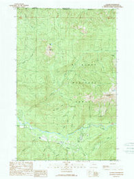 Glacier Washington Historical topographic map, 1:24000 scale, 7.5 X 7.5 Minute, Year 1989