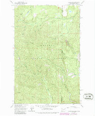 Gleason Mtn Washington Historical topographic map, 1:24000 scale, 7.5 X 7.5 Minute, Year 1967