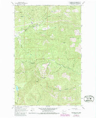Goddards Peak Washington Historical topographic map, 1:24000 scale, 7.5 X 7.5 Minute, Year 1964