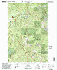 Goddards Peak Washington Historical topographic map, 1:24000 scale, 7.5 X 7.5 Minute, Year 1992
