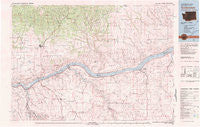Goldendale Washington Historical topographic map, 1:100000 scale, 30 X 60 Minute, Year 1980