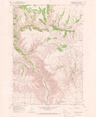 Goodnoe Hills Washington Historical topographic map, 1:24000 scale, 7.5 X 7.5 Minute, Year 1965