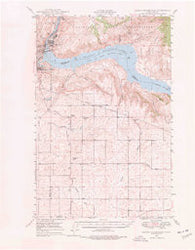 Grand Coulee Dam Washington Historical topographic map, 1:62500 scale, 15 X 15 Minute, Year 1948