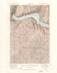 Grand Coulee Dam Washington Historical topographic map, 1:62500 scale, 15 X 15 Minute, Year 1948