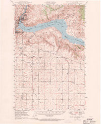 Grand Coulee Dam Washington Historical topographic map, 1:62500 scale, 15 X 15 Minute, Year 1948