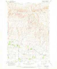 Granger NE Washington Historical topographic map, 1:24000 scale, 7.5 X 7.5 Minute, Year 1964