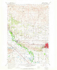 Granger Washington Historical topographic map, 1:62500 scale, 15 X 15 Minute, Year 1965