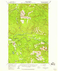 Granite Falls Washington Historical topographic map, 1:62500 scale, 15 X 15 Minute, Year 1956