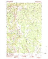 Grayback Mtn Washington Historical topographic map, 1:24000 scale, 7.5 X 7.5 Minute, Year 1983