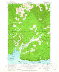 Grays River Washington Historical topographic map, 1:62500 scale, 15 X 15 Minute, Year 1955