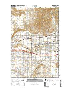 Greenacres Washington Current topographic map, 1:24000 scale, 7.5 X 7.5 Minute, Year 2014