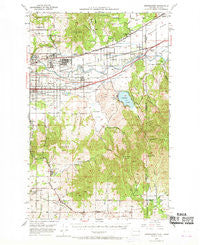 Greenacres Washington Historical topographic map, 1:62500 scale, 15 X 15 Minute, Year 1949