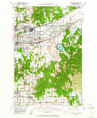 Greenacres Washington Historical topographic map, 1:62500 scale, 15 X 15 Minute, Year 1949