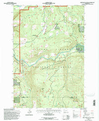 Greenhorn Buttes Washington Historical topographic map, 1:24000 scale, 7.5 X 7.5 Minute, Year 1994