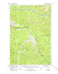 Greenwater Washington Historical topographic map, 1:62500 scale, 15 X 15 Minute, Year 1956