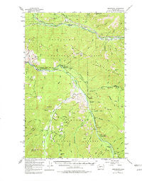 Greenwater Washington Historical topographic map, 1:62500 scale, 15 X 15 Minute, Year 1956