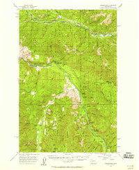 Greenwater Washington Historical topographic map, 1:62500 scale, 15 X 15 Minute, Year 1956