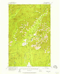 Grisdale Washington Historical topographic map, 1:62500 scale, 15 X 15 Minute, Year 1955