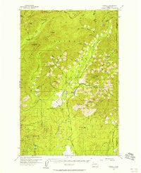 Grisdale Washington Historical topographic map, 1:62500 scale, 15 X 15 Minute, Year 1955