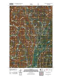 Hamilton Buttes Washington Historical topographic map, 1:24000 scale, 7.5 X 7.5 Minute, Year 2011