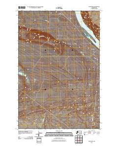 Hanford Washington Historical topographic map, 1:24000 scale, 7.5 X 7.5 Minute, Year 2011