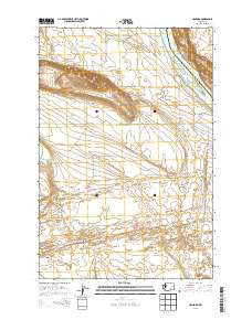 Hanford Washington Current topographic map, 1:24000 scale, 7.5 X 7.5 Minute, Year 2013