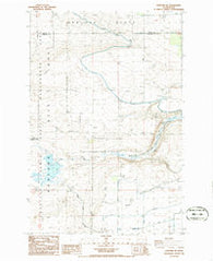 Hanford NE Washington Historical topographic map, 1:24000 scale, 7.5 X 7.5 Minute, Year 1986