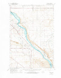 Hanford Washington Historical topographic map, 1:62500 scale, 15 X 15 Minute, Year 1965