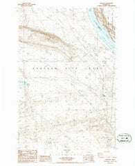 Hanford Washington Historical topographic map, 1:24000 scale, 7.5 X 7.5 Minute, Year 1986