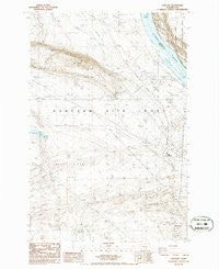 Hanford Washington Historical topographic map, 1:24000 scale, 7.5 X 7.5 Minute, Year 1986