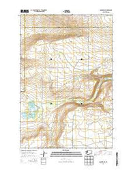 Hanford NE Washington Current topographic map, 1:24000 scale, 7.5 X 7.5 Minute, Year 2014