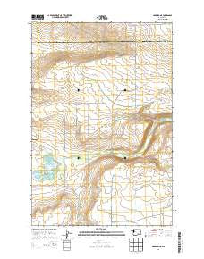Hanford NE Washington Current topographic map, 1:24000 scale, 7.5 X 7.5 Minute, Year 2014
