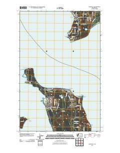 Hansville Washington Historical topographic map, 1:24000 scale, 7.5 X 7.5 Minute, Year 2011