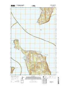Hansville Washington Current topographic map, 1:24000 scale, 7.5 X 7.5 Minute, Year 2014