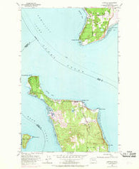 Hansville Washington Historical topographic map, 1:24000 scale, 7.5 X 7.5 Minute, Year 1953