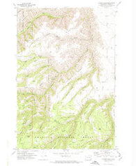 Harlow Ridge Washington Historical topographic map, 1:24000 scale, 7.5 X 7.5 Minute, Year 1971