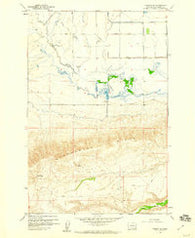 Harrah SE Washington Historical topographic map, 1:24000 scale, 7.5 X 7.5 Minute, Year 1958