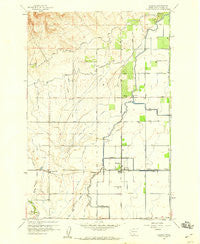 Harrah Washington Historical topographic map, 1:24000 scale, 7.5 X 7.5 Minute, Year 1958