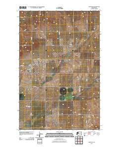 Hartline Washington Historical topographic map, 1:24000 scale, 7.5 X 7.5 Minute, Year 2011