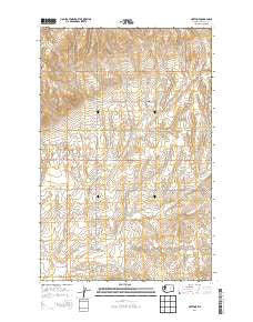 Hartline Washington Current topographic map, 1:24000 scale, 7.5 X 7.5 Minute, Year 2014