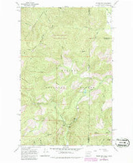 Helmer Mtn Washington Historical topographic map, 1:24000 scale, 7.5 X 7.5 Minute, Year 1967