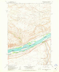 Heppner Junction Oregon Historical topographic map, 1:24000 scale, 7.5 X 7.5 Minute, Year 1962