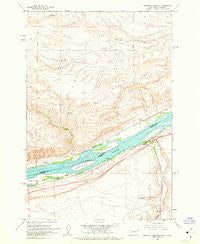 Heppner Junction Oregon Historical topographic map, 1:24000 scale, 7.5 X 7.5 Minute, Year 1962