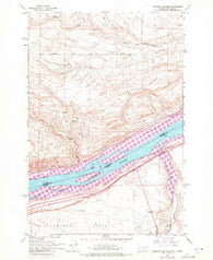 Heppner Junction Oregon Historical topographic map, 1:24000 scale, 7.5 X 7.5 Minute, Year 1962