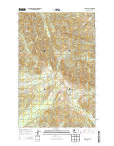 Hoko Falls Washington Current topographic map, 1:24000 scale, 7.5 X 7.5 Minute, Year 2014