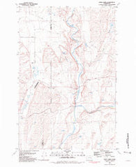 Honn Lakes Washington Historical topographic map, 1:24000 scale, 7.5 X 7.5 Minute, Year 1981